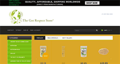 Desktop Screenshot of gotrespectstore.com